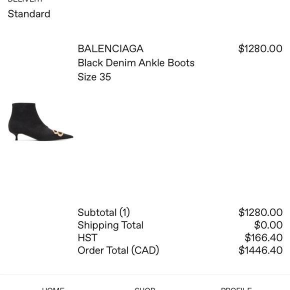BALENCIAGA Black Denim Ankle Boots - Picture 9 of 14